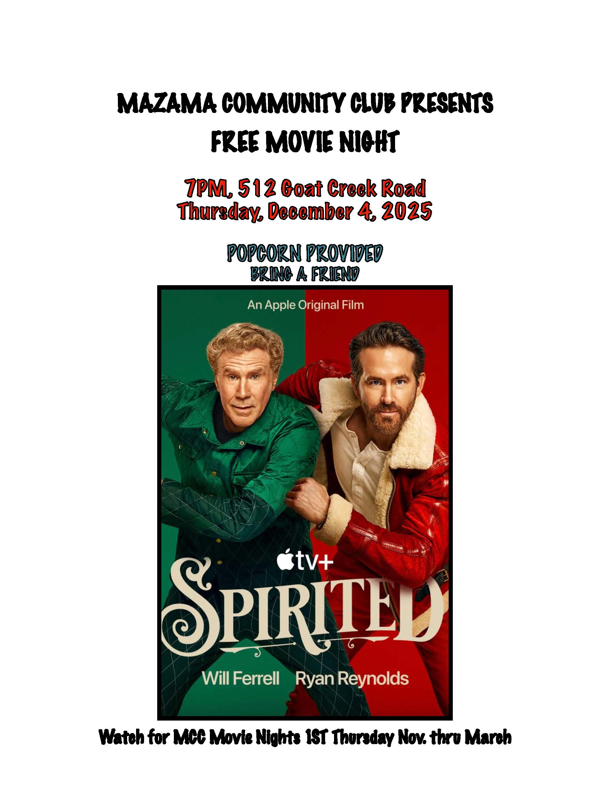 Events – Mazama Community Club